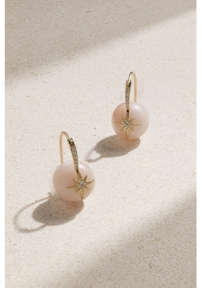 Sydney Evan - Starburst 14-karat Gold, Opal And Diamond Earrings - One size