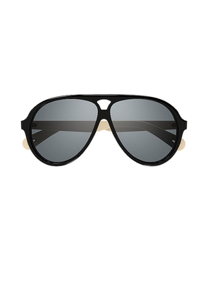Chloe Jasper Pilot Sunglasses in Black.