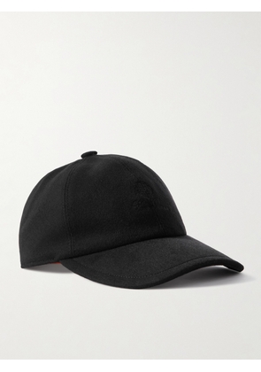 Loro Piana - Embroidered Cashmere-felt Baseball Cap - Black - S,M,L
