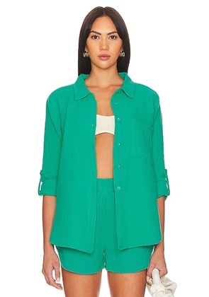 Bobi Button Up in Green. Size M, S, XL, XS.