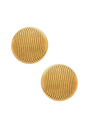 AUREUM Reine Earrings in Metallic Gold.