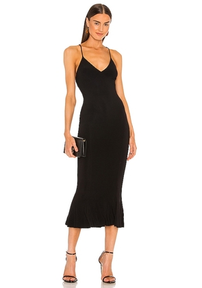 Norma Kamali x REVOLVE Slip Fishtail Dress in Black. Size M, S, XL, XS.