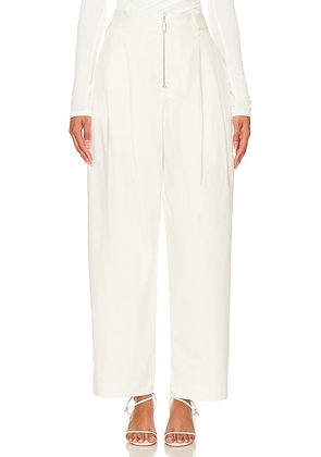 The Line by K Otto Trouser in White. Size L, M, XS.
