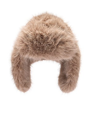 8 Other Reasons Trapper Faux Fur Hat in Brown.