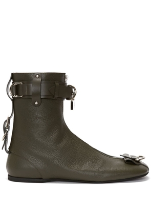 JW Anderson padlock ankle boots - Green