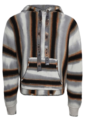 AMIRI Baja stripe-pattern hoodie - Grey