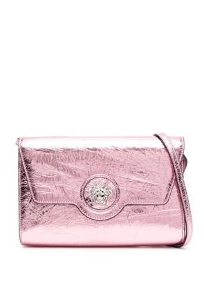 Versace La Medusa metallic shoulder bag - Pink