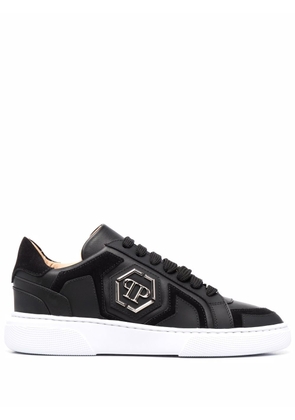 Philipp Plein hexagon logo sneakers - Black
