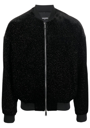 Dsquared2 crystal-embellished bomber jacket - Black