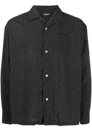 Undercover polka-dot zip-pocket shirt - Black