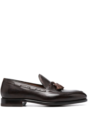 Bontoni tassel-detail calf-leather loafers - Brown