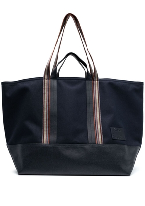 Paul Smith logo-patch tote bag - Blue