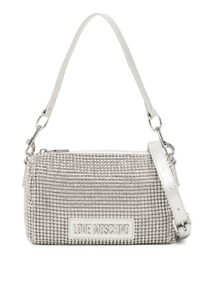 Love Moschino mini Bling Bling shoulder bag - Silver