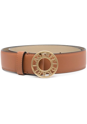 Karl Lagerfeld Disk medium leather belt - Brown
