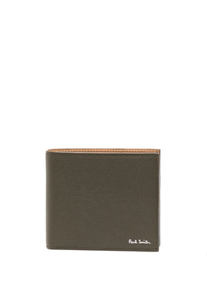 Paul Smith colour-block leather bi-fold wallet - Green