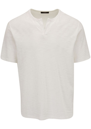 Vince drop-shoulder cotton T-shirt - White