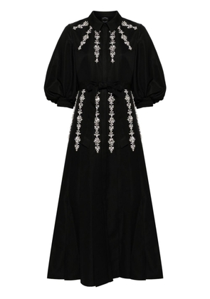 Huishan Zhang crystal-embellished maxi dress - Black