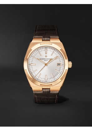 Vacheron Constantin - Overseas Automatic 41mm 18-Karat Pink Gold and Leather Watch, Ref. No. 4500V/000R-B127 - Men - Gold