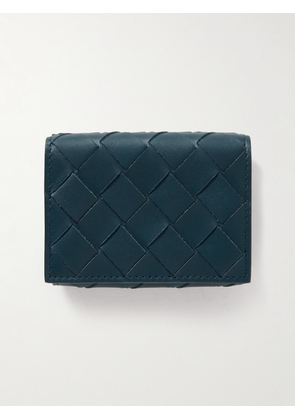 Bottega Veneta - Intrecciato Leather Trifold Wallet - Men - Blue