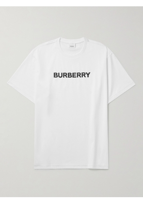Burberry - Logo-Print Cotton-Jersey T-Shirt - Men - White - XS