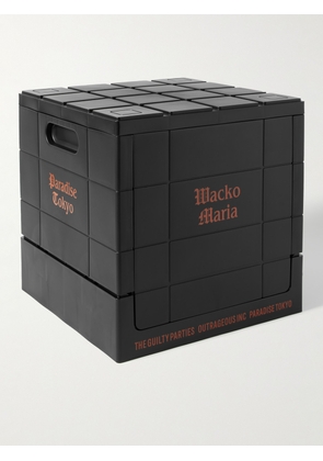Wacko Maria - Small Logo-Print Folding Storage Container - Men - Black