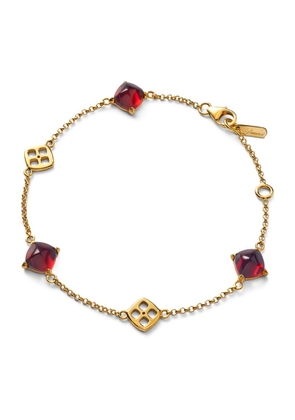 Baccarat Gold Vermeil Mini Medicis Red Bracelet