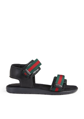 Gucci Kids Leather Sandals