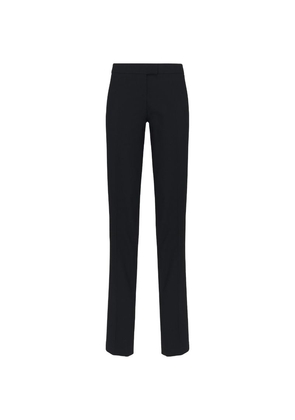 Alexander Mcqueen Wool Low-Waisted Cigarette Trousers