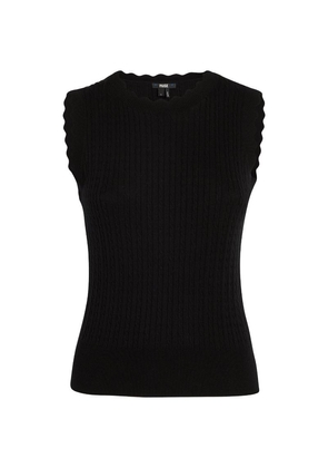 Paige Cable-Knit Sleeveless Syrie Top
