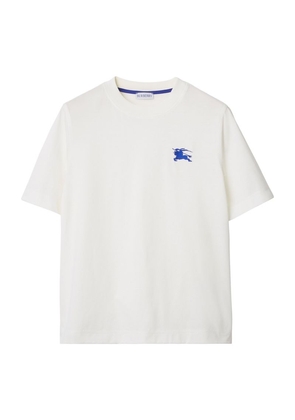 Burberry Cotton Embroidered-Ekd T-Shirt