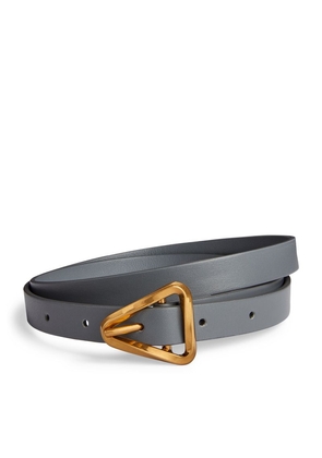 Bottega Veneta Leather Triangle Grasp Belt