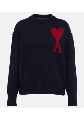 Ami Paris Ami de Cœur virgin wool sweater