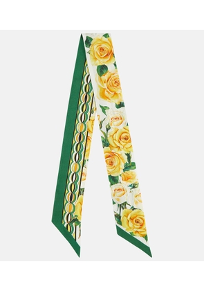 Dolce&Gabbana Floral silk scarf