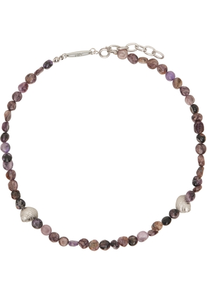 AFTER PRAY Purple Ocean Gemstone Necklace
