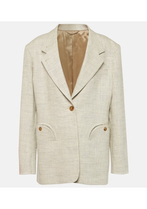 Blazé Milano Laluna Daisy linen and silk-blend blazer