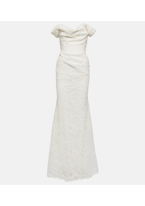 Vivienne Westwood Bridal Nova Cora off-shoulder lace gown