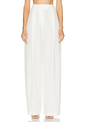 The Sei Baggy Pleat Trouser in Ivory - Ivory. Size 0 (also in 2, 6, 8).