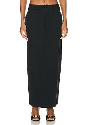 SABLYN Patricia Twill Skirt in Black - Black. Size S (also in M).