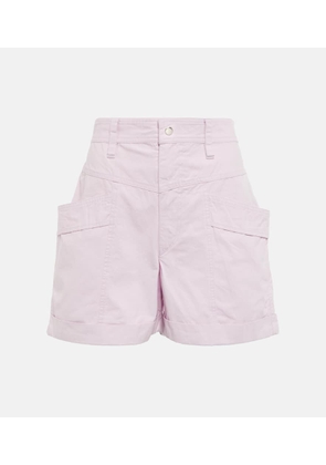 Marant Etoile Rachel high-rise cotton shorts