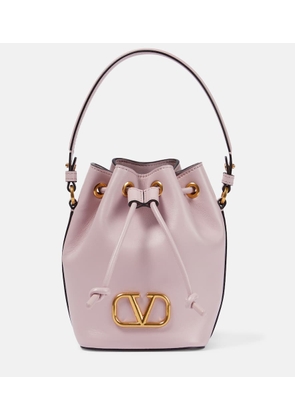 Valentino Garavani VLogo Signature Mini leather bucket bag