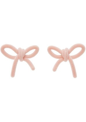 SHUSHU/TONG SSENSE Exclusive Pink YVMIN Edition Bow Earrings