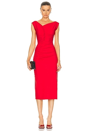 AKNVAS Ivy Stretch Jersey Dress in Red - Red. Size 0 (also in 4).