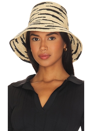 Janessa Leone Zelda Packable Hat in Beige. Size M.