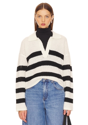 LNA Ari Stripe Sweater in Ivory. Size M, S, XL, XS.