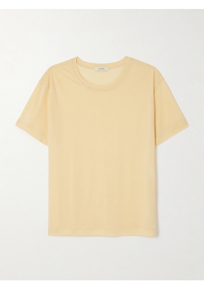 LEMAIRE - Silk-jersey T-shirt - Orange - x small,small,medium,large,x large