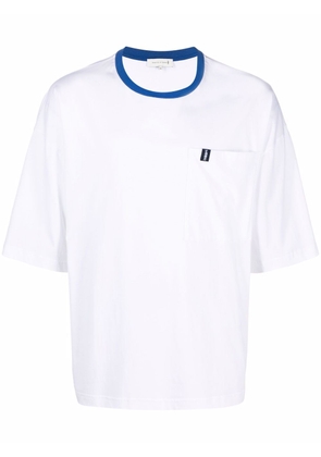 Mackintosh contrast round-neck T-shirt - White
