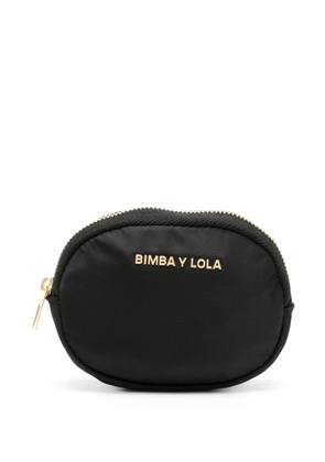 Bimba y Lola logo-lettering coin purse - Black