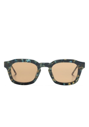 Thom Browne Eyewear tortoiseshell-effect square-frame sunglasses - Blue