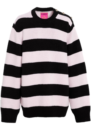Barrie striped intarsia-knit jumper - Pink