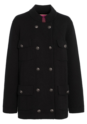 Barrie double-breasted military coat - Black